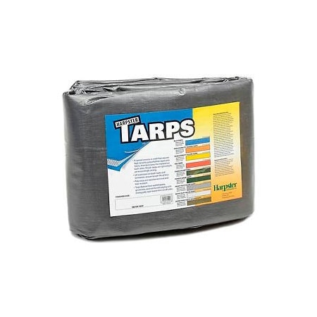 Harpster Of Philipsburg Medium Duty Tarp, Silver, High-Density Polyethylene S100x100